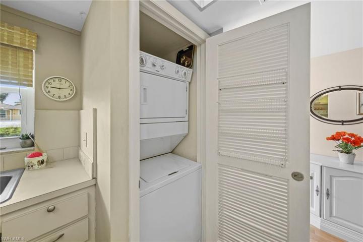 In unit washer and dryer