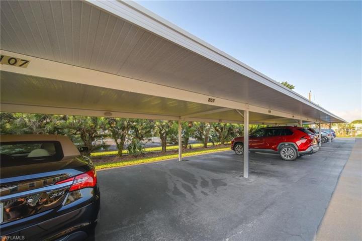 Reserved covered parking