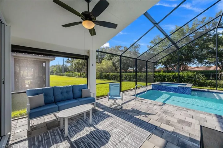 Covered Lanai with Pool View