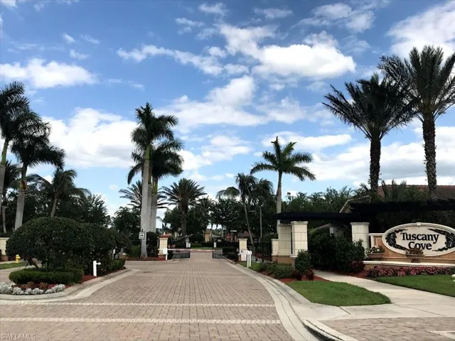 View of gate from street