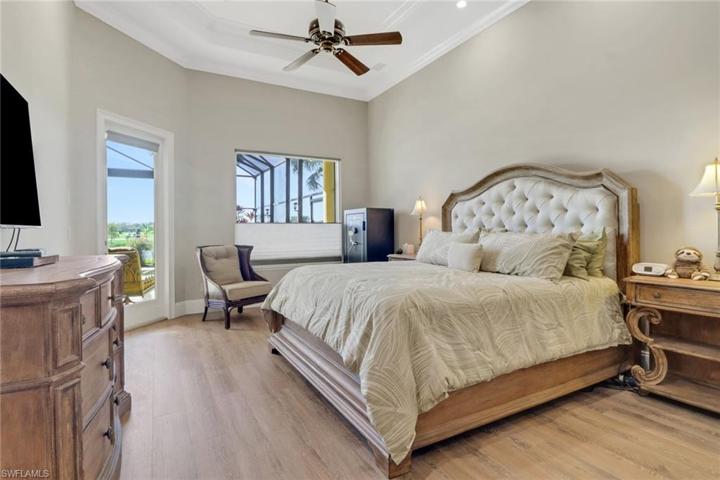 Master bedroom with entry to lanai.