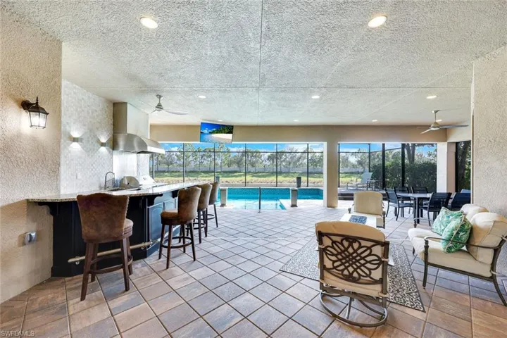 Extended Patio Roofline to Extensive Outdoor Entertainment Space