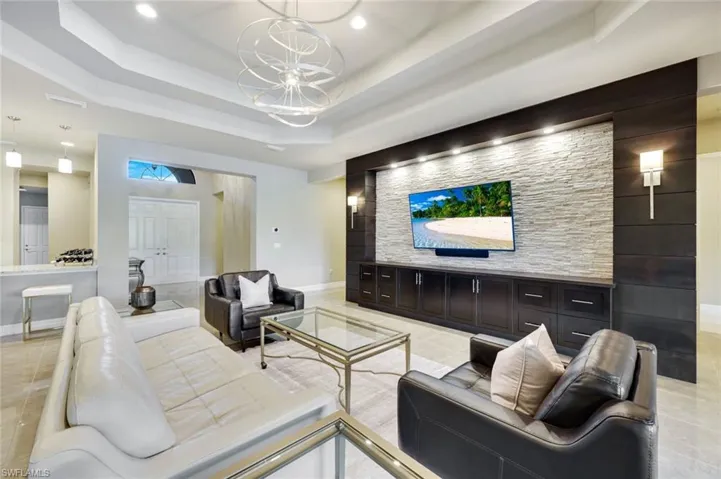 Custom Entertainment Center and Built in Lighting Package