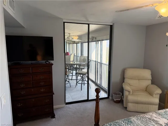 Primary bedroom with access to lanai.