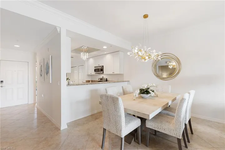 Formal dining space, all new furnishings