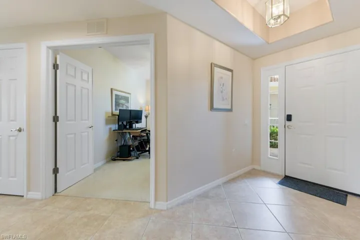 View of tiled foyer entrance