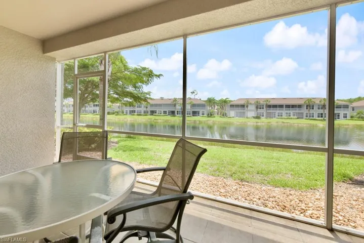 Lanai featuring a water view