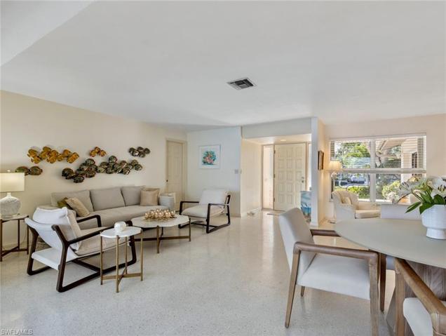 living room and dining area