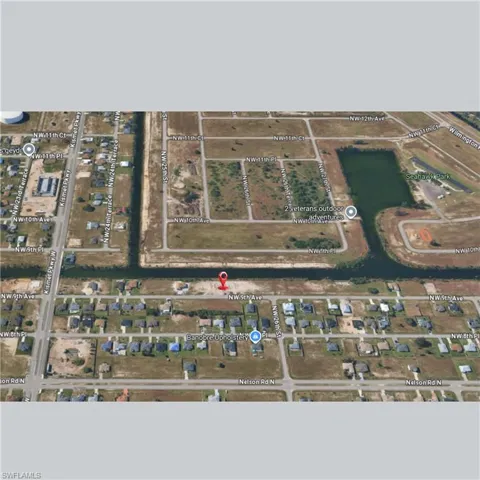 Aerial view of property's location