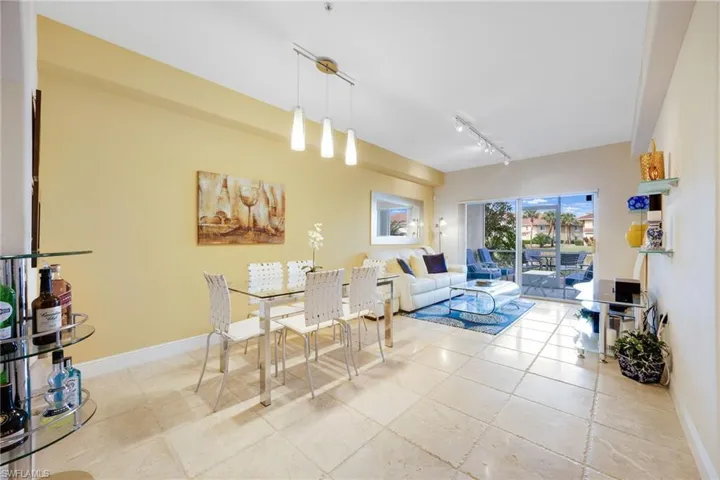 Living room featuring rail lighting