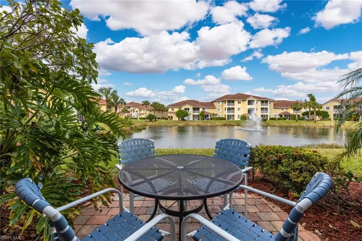 View of patio / terrace featuring a water view