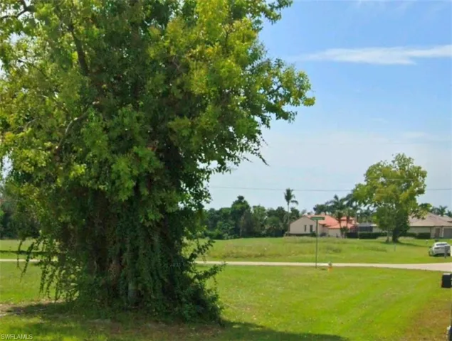 View from the back of the vacant land.