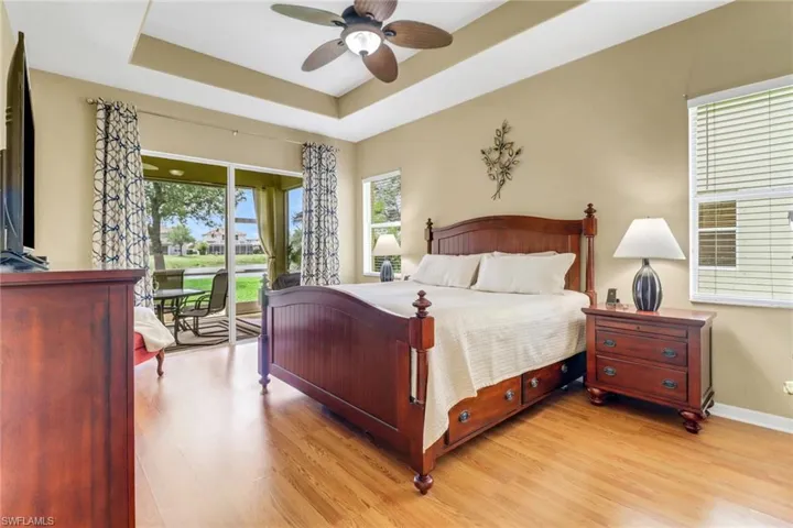 Main bedroom#1 overlooking the fountain/lake