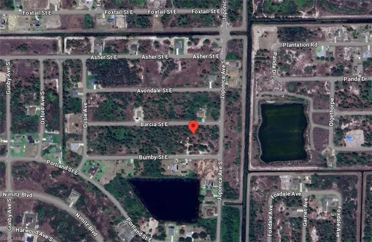 Aerial overview of property's location
