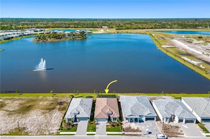 Aerial view of the 38 acre lake