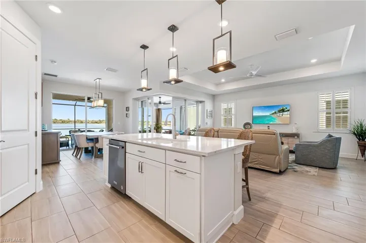 Kitchen with great room