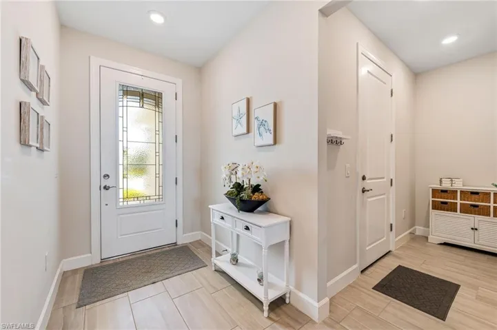 Upgraded Front Door with frosted glass