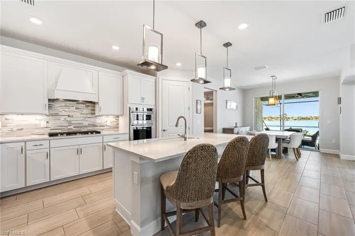 Kitchen with granite countertops