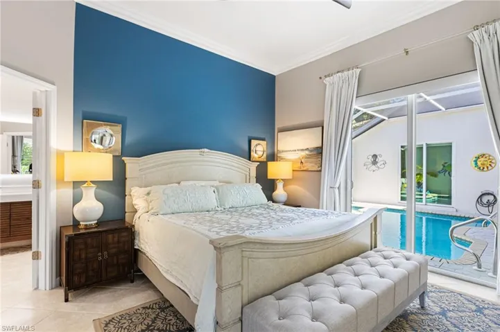 Your primary suite has access to your pool and lanai as well as the 2nd lanai.