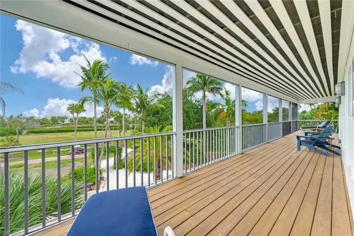 V1st floor view off wooden deck