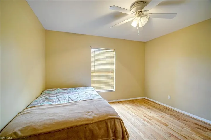 The 1st of the 2 guest bedrooms