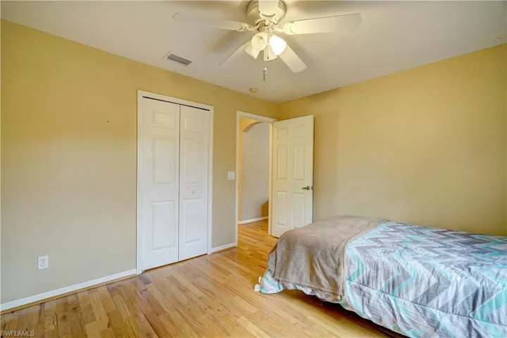 The 1st of the 2 guest bedrooms