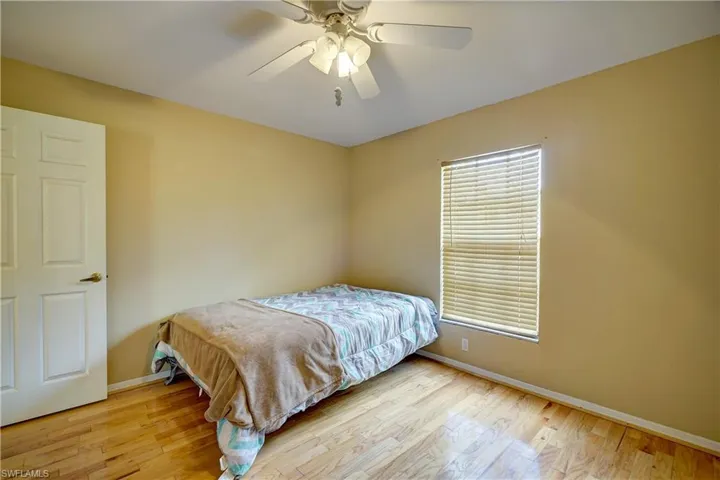 The 1st of the 2 guest bedrooms