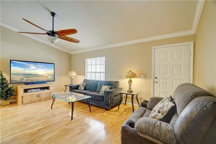 A contemporary ceiling fan is a nice accent