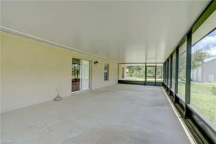 You could have dining, a recreation space, and an outdoor media room here