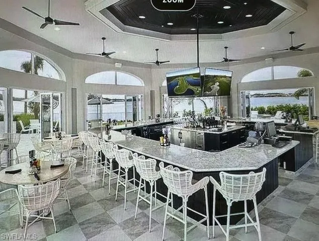View of patio / terrace featuring ceiling fan