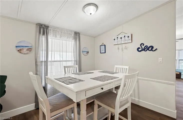 Dining room featuring dark hardwood / wood-style flooring