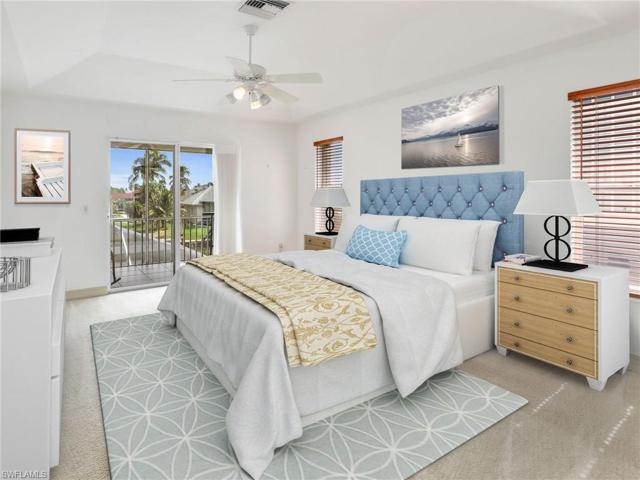 virtually staged upstairs bedroom