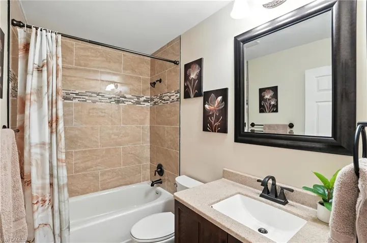 Office area featuring ceiling fan and