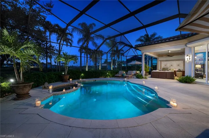 This is such a great home for evening entertaining!