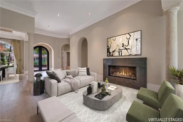 Virtually staged and remodeled
