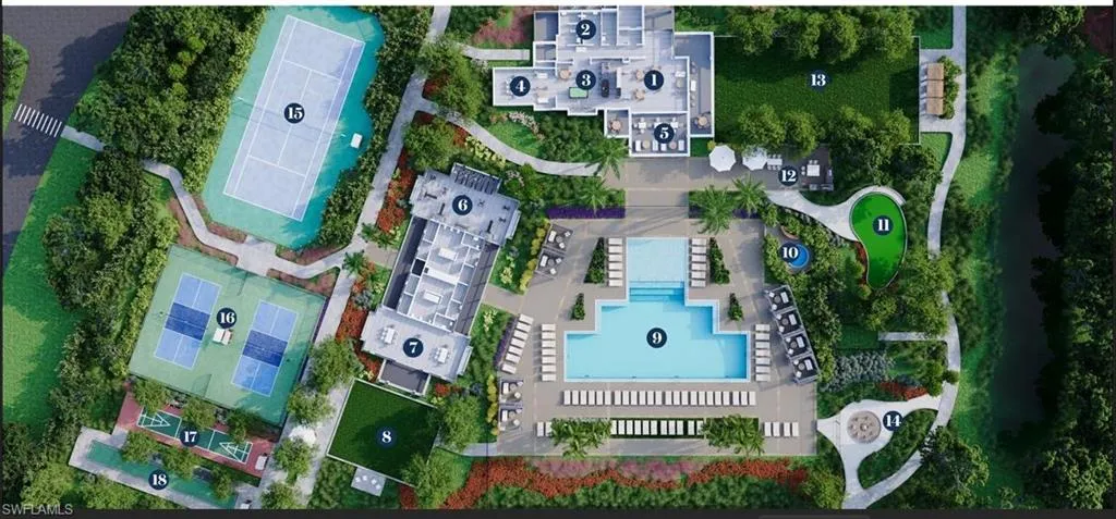 Amenity center map (Virtual rendering)
