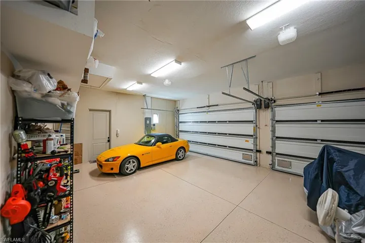 Garage with electric panel
