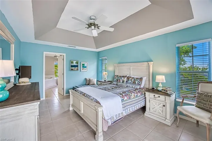 Primary Bedroom with tray ceiling