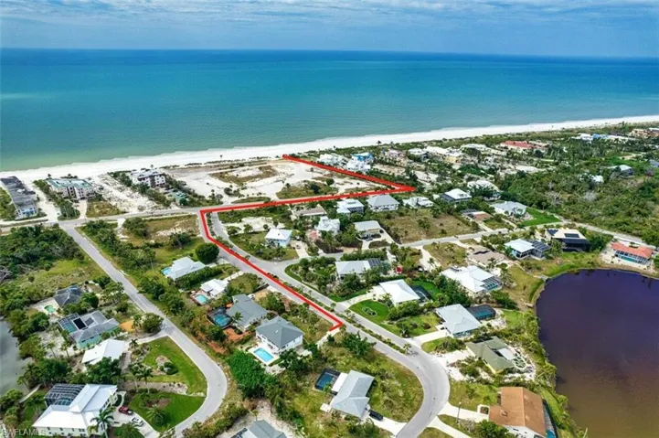 Beach access view.  Lake Murex residents have deeded beach access