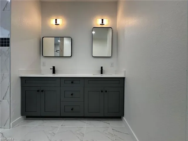 Bathroom featuring vanity