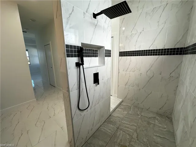 Bathroom with walk in shower