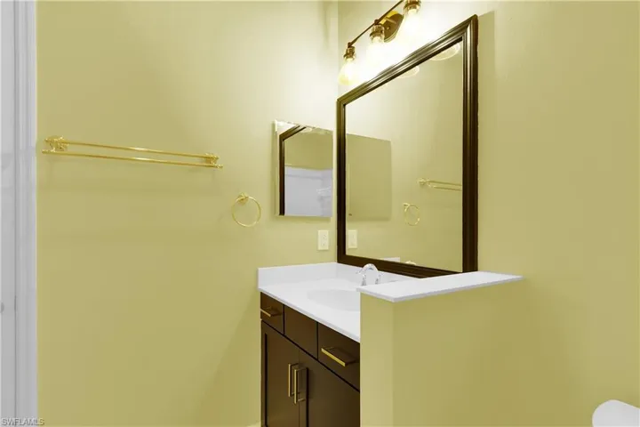 Half bath with vanity