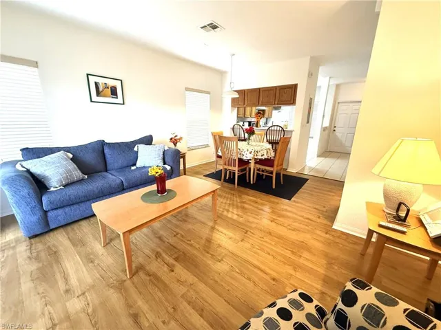 Living room featuring light hardwood / wood-style floors