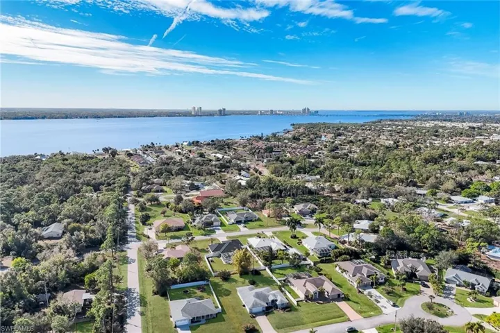 Aerial Expanse of River