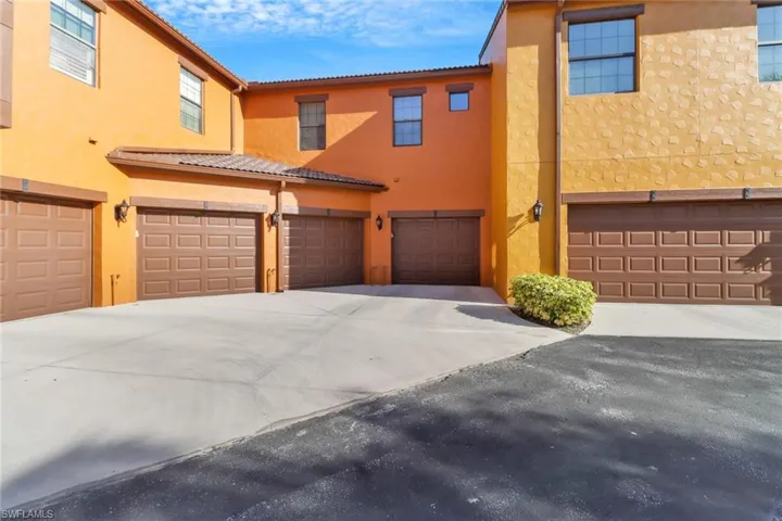 View of front of home featuring a garage