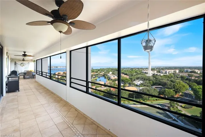 65' of screened in balcony-mid day for lunch