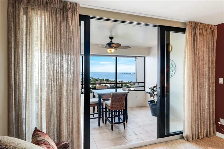 From the MBR a private screened in balcony...nightcap?