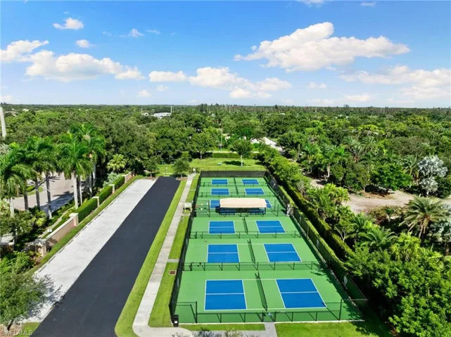 Drone / aerial view Tennis Pickleball