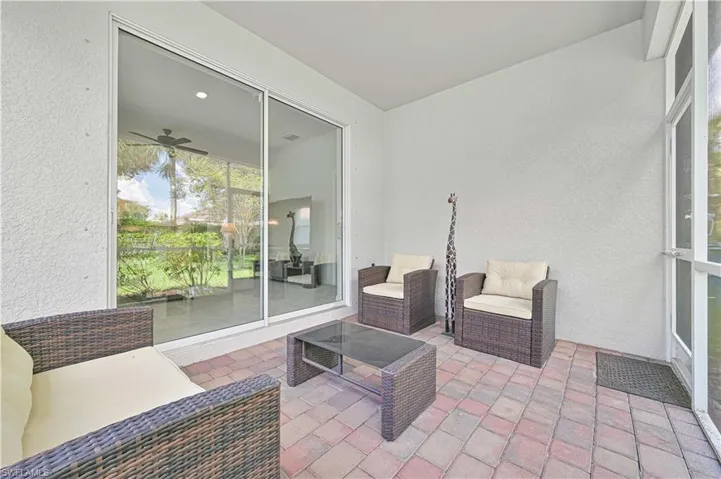 View of patio featuring an outdoor living space