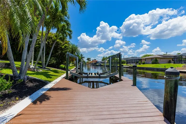 Large Walkable Dock, just steps from your Lanai.